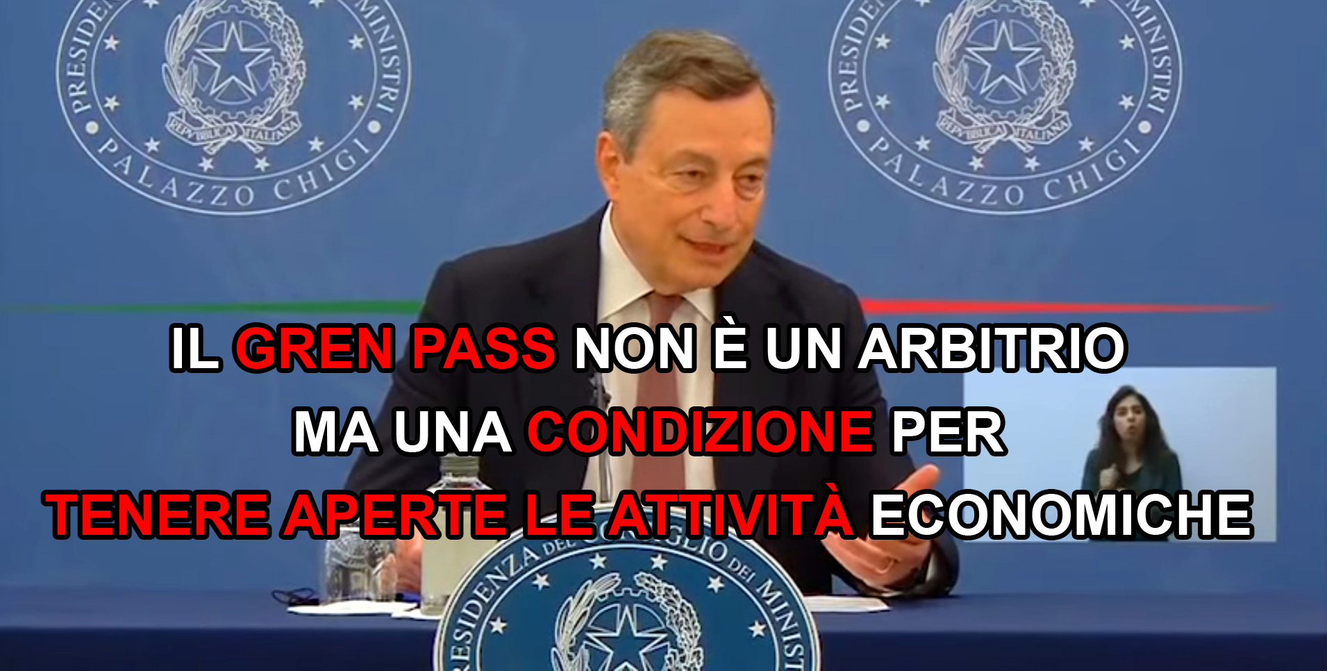 Mario Dragh, il Green Pass non è un arbitrio ma una condizione per tenere aperte le attività economiche.