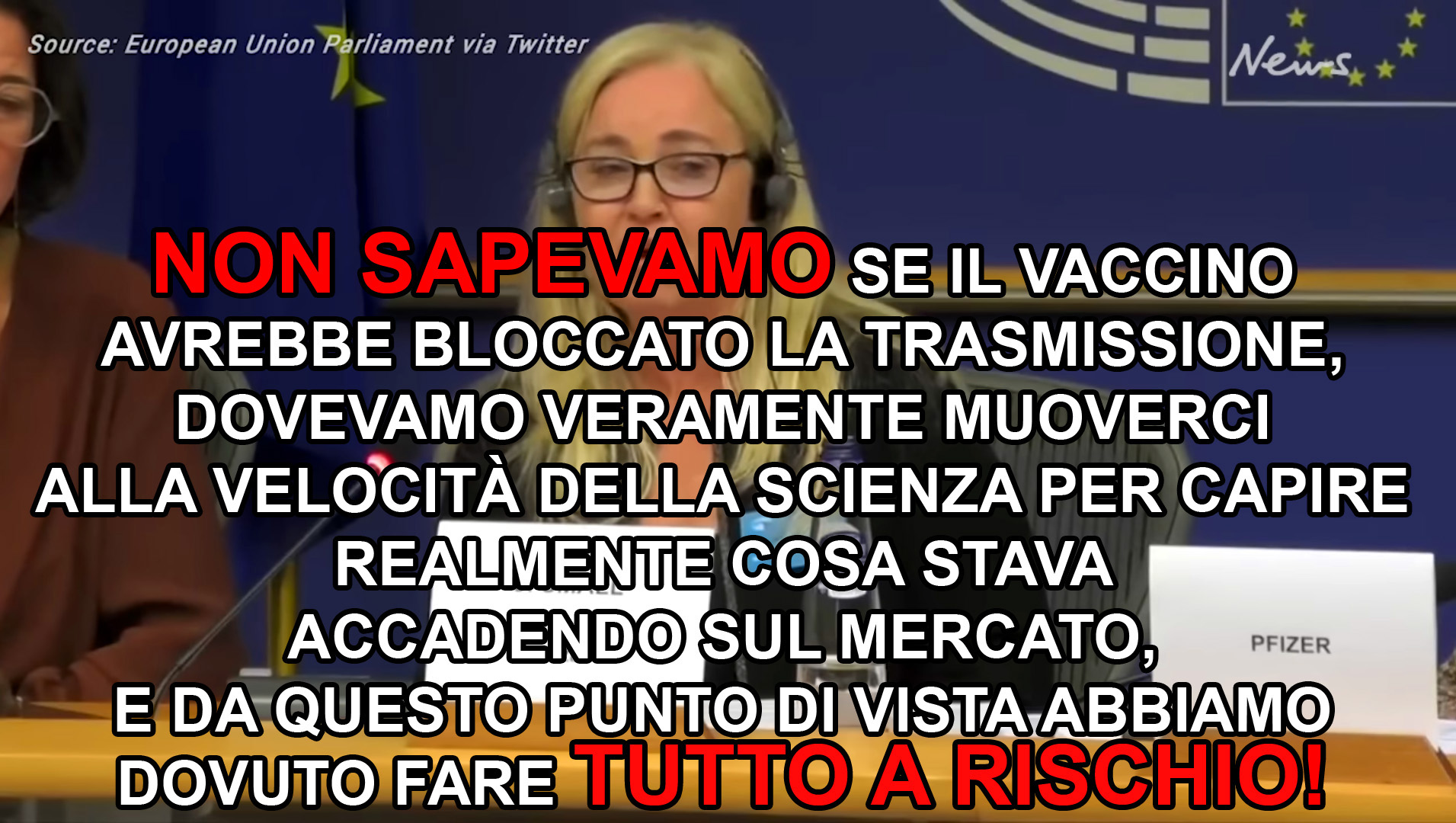 Janine Small: Pfizer non sapeva se il vaccino avrebbe impedito la trasmissione del virus.